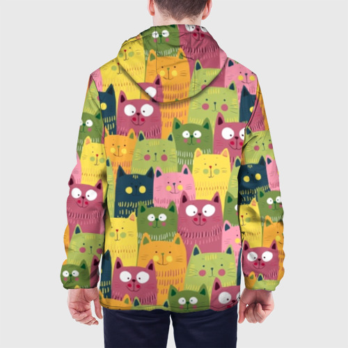Мужская куртка 3D Коты пучеглазые, цвет 3D печать - фото 5