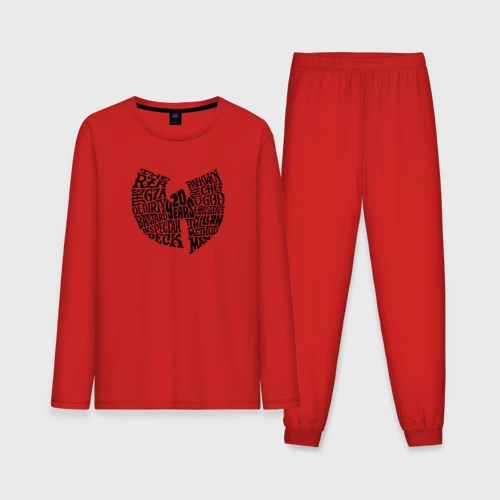Мужская пижама с лонгсливом хлопок Wu tang clan