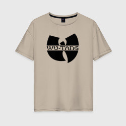 Женская футболка хлопок Oversize Wu tang clan