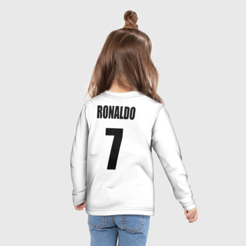 Детский лонгслив 3D Juventus, цвет 3D печать - фото 6