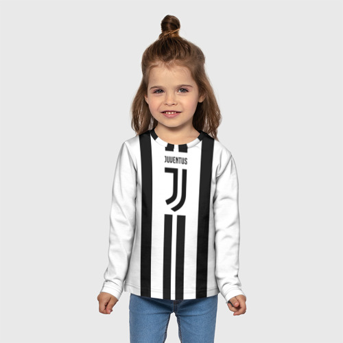 Детский лонгслив 3D Juventus, цвет 3D печать - фото 5