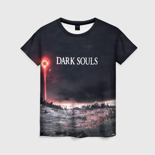 Женская футболка 3D с принтом DARK SOULS, вид спереди #2