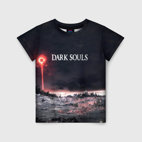 Детская футболка 3D с принтом DARK SOULS, вид спереди #2
