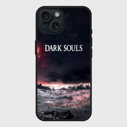Чехол силиконовый для Apple iPhone 15 матовый Dark Souls