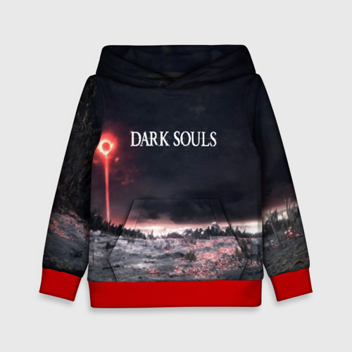 Детская толстовка 3D Dark Souls, цвет красный