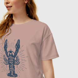 Женская футболка хлопок Oversize You are my lobster - фото 2