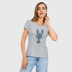 Женская футболка хлопок Slim You are my lobster  - фото 2