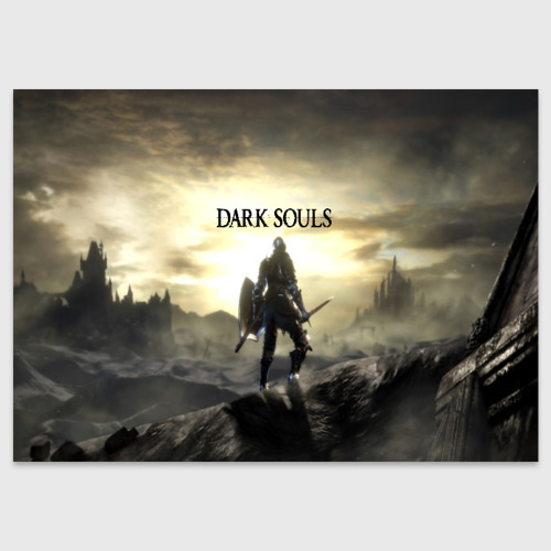 Поздравительная открытка Dark Souls, цвет белый