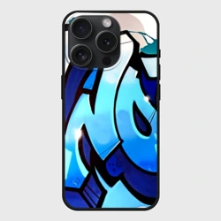 Чехол силиконовый для Apple iPhone 15 Pro Мax матовый Wow graffiti