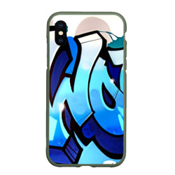 Чехол для iPhone XS Max матовый Wow graffiti