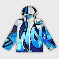 Женская ветровка 3D Wow graffiti