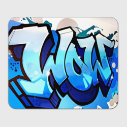 Прямоугольный коврик для мышки Wow graffiti