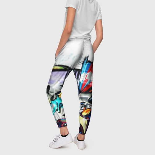 Женские брюки 3D Я художник, цвет 3D печать - фото 4