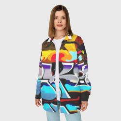 Женская рубашка oversize 3D Urban neon - фото 2