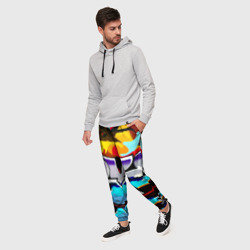 Мужские брюки 3D Urban neon - фото 2
