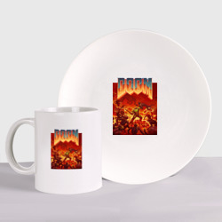 Набор: тарелка + кружка Doom