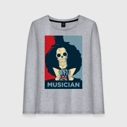 Женский лонгслив хлопок Soul king - the musician