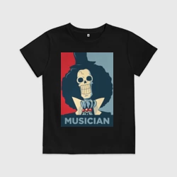 Детская футболка хлопок Soul king - the musician