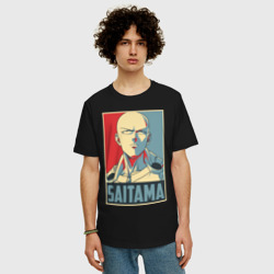 Мужская футболка хлопок Oversize Сайтама - фото 2