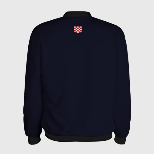 Мужской бомбер 3D с принтом Сборная Хорватии, вид сзади #1