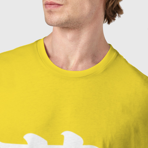 Мужская футболка хлопок Сон, цвет желтый - фото 6