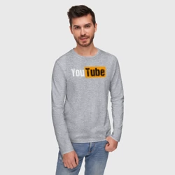 Мужской лонгслив хлопок YouTube - фото 2