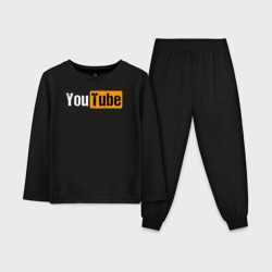 Детская пижама с лонгсливом хлопок YouTube