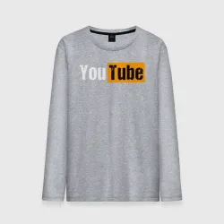Мужской лонгслив хлопок YouTube
