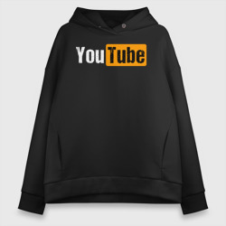 Женское худи Oversize хлопок YouTube