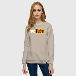 Женский свитшот хлопок YouTube - фото 2