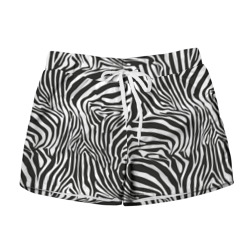 Женские шорты 3D Полосы зебры