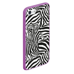 Чехол для iPhone 5/5S матовый Полосы зебры - фото 2