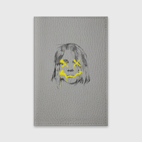 Обложка для паспорта матовая кожа Курт Кобейн