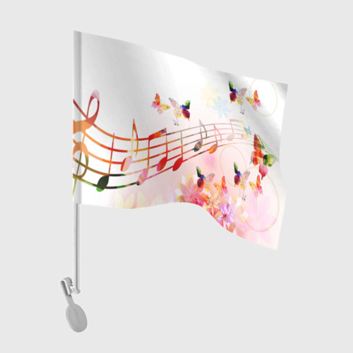 флажки у нот. нота с флажком. весенние флаги. нотный штиль. нота с флажком.