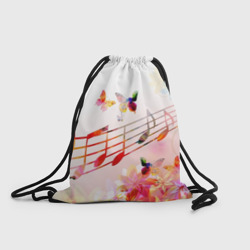 Рюкзак-мешок 3D Ноты весна
