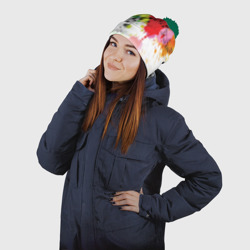 Шапка 3D c помпоном Ноты color - фото 2