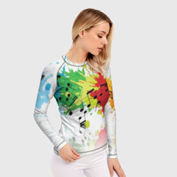 Женский рашгард 3D Ноты color - фото 2