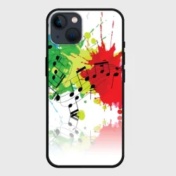 Чехол для iPhone 14 Ноты color