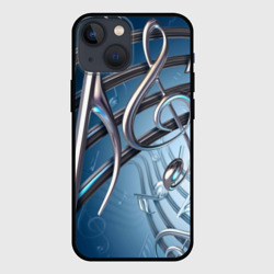 Чехол для iPhone 13 mini Металлические ноты