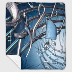 Плед с рукавами Металлические ноты