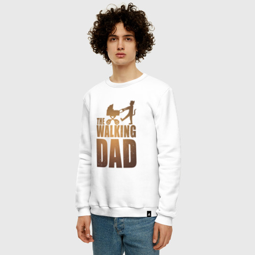 Мужской свитшот хлопок Walking dad\Гуляющий папа - фото 3