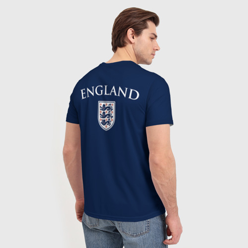 Мужская футболка 3D Сборная Англии, цвет 3D печать - фото 4