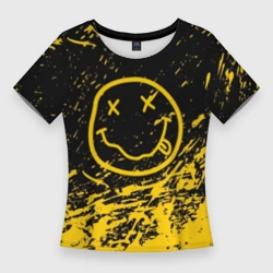 Женская футболка 3D Slim Nirvana