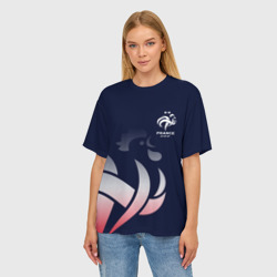 Женская футболка oversize 3D Сборная Франции - фото 2