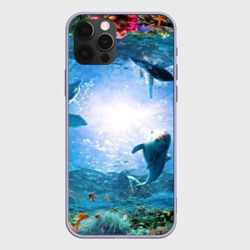 Чехол для iPhone 12 Pro Дельфины
