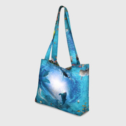 Пляжная сумка 3D Дельфины - фото 2