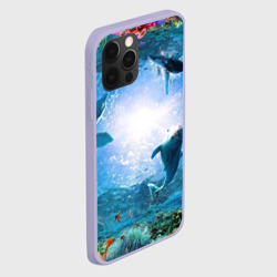Чехол для iPhone 12 Pro Дельфины - фото 2