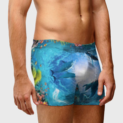 Мужские трусы 3D Дельфины - фото 2