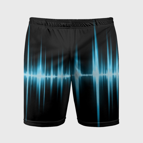 Мужские шорты спортивные Текстура эквалайзера, цвет 3D печать