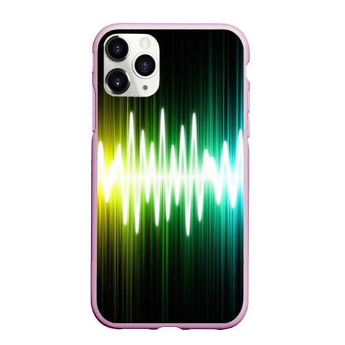 Чехол для iPhone 11 Pro Max матовый Music, цвет розовый